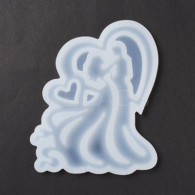 Lovers Shape Food Grade Silhouette Silicone Lollipop Molds LS-DIY-D069-06-1