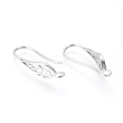 Brass Earring Hooks KK-G374-11-1