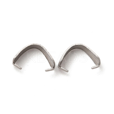 Non-Tarnish 304 Stainless Steel Snap on Bails STAS-L207-19P-1