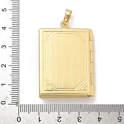 Brass Locket Pendants KK-Z115-01G-02-1