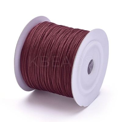 Nylon Braided Cord for Woven Jewelry Making Macrame Craft NWIR-D055-0.6mm-16-1