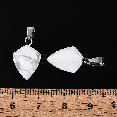 Natural Howlite Pendants G-N349-18P-07-1