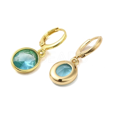 Real 18K Gold Plated Brass Dangle Leverback Earrings EJEW-L268-001G-04-1