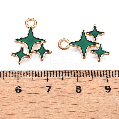 Alloy Enamel Pendants X1-ENAM-T020-38E-RS-1
