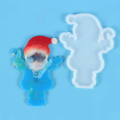 Christmas Theme DIY Santa Claus Display Silhouette Silicone Statue Molds LS-DIY-F114-03-1