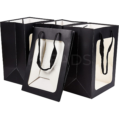 Kraft Paper Bags with Handle AJEW-BC0001-55A-A-1