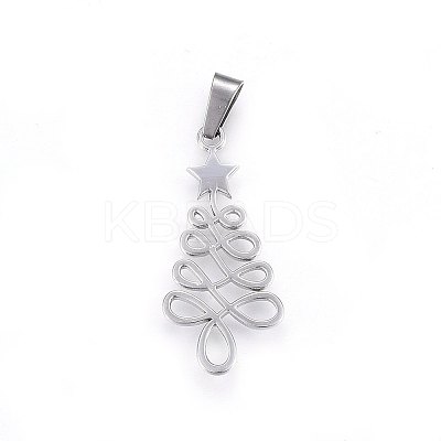 Non-Tarnish 304 Stainless Steel Pendants STAS-P209-45P-1