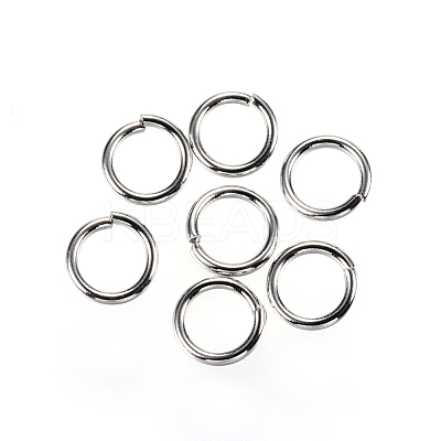 Tarnish Resistant 304 Stainless Steel Open Jump Rings X-STAS-D448-099P-6mm-1
