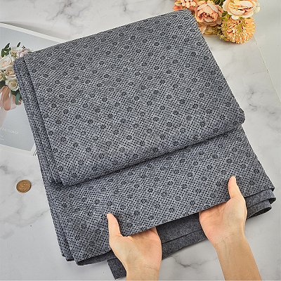 Plum Blossom Pattern Non-woven Polyester Anti-Skid Fabrics DIY-WH0453-90A-1