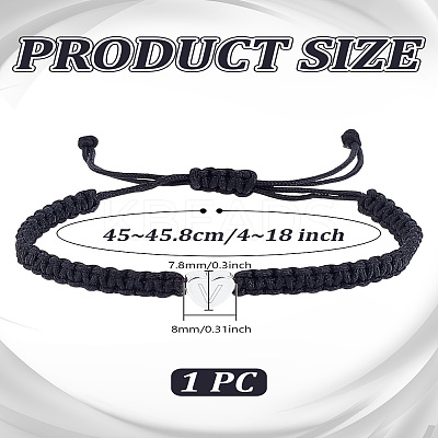 1Pc Adjustable Nylon Cord Braided Bracelets for Women Men BJEW-LP0001-34V-P-1