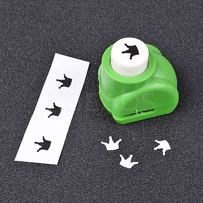 Random Single Color or Random Mixed Color Mini Plastic Craft Paper Punch Sets for Scrapbooking & Paper Crafts LS-AJEW-L051-06-1