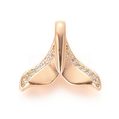 Brass Micro Pave Cubic Zirconia Charms X-KK-P157-16G-NF-1