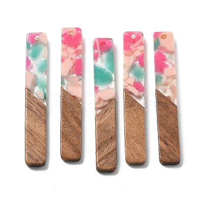 Resin and Walnut Pendants FIND-R051-07B-1