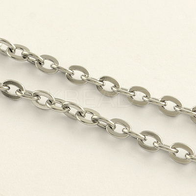 Tarnish Resistant 304 Stainless Steel Cable Chains CHS-Q001-17-1