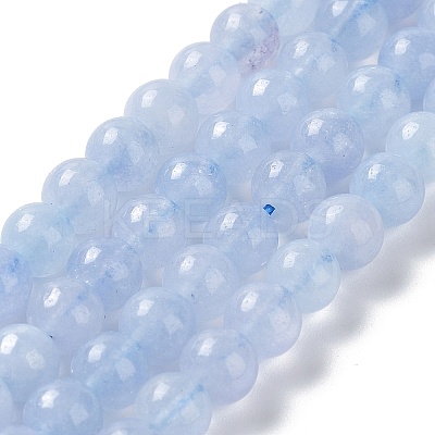 Dyed Natural Malaysia Jade Beads Strands G-G021-02A-07-1