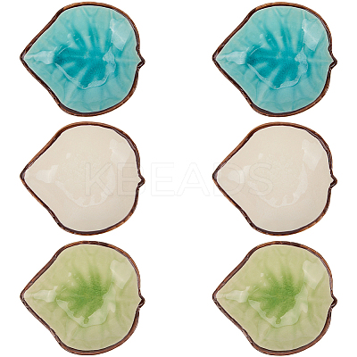 3Pcs 3 Colors Ceramic Dipping Bowls AJEW-CP0009-67-1
