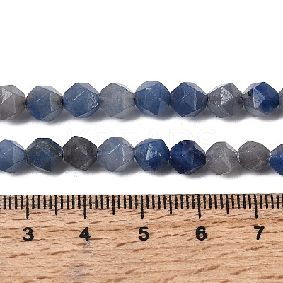 Natural Blue Aventurine Beads Strands G-Z119-A38-01-1