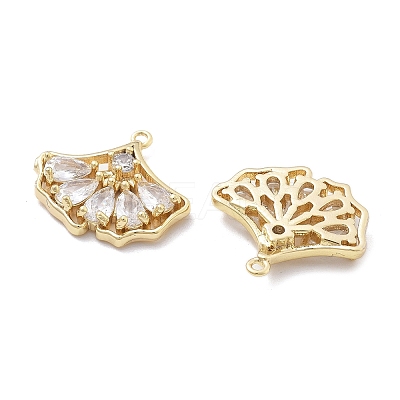 Brass Micro Pave Cubic Zirconia Pendants KK-B134-44G-1