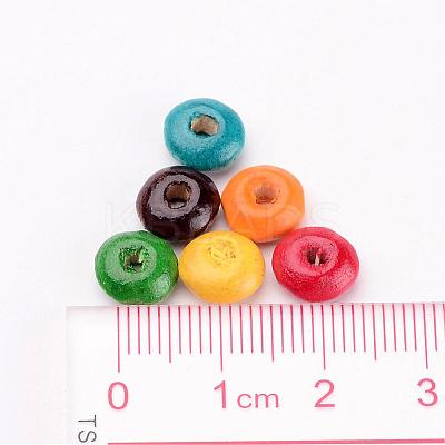 Lead Free Rondelle Natural Wood Beads X-TB139Y-1