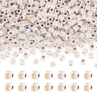 Opaque Acrylic Beads MACR-TAG0001-07C-1