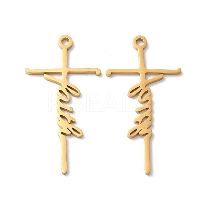 Ion Plating(IP) 304 Stainless Steel Pendants LS-STAS-H212-08G-1