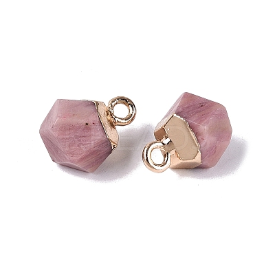 Natural Rhodonite Pendants G-N359-18G-11-1