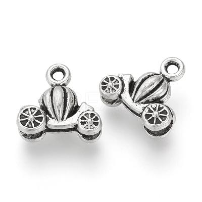 Tibetan Style Alloy Charms TIBEP-Q076-066AS-RS-1