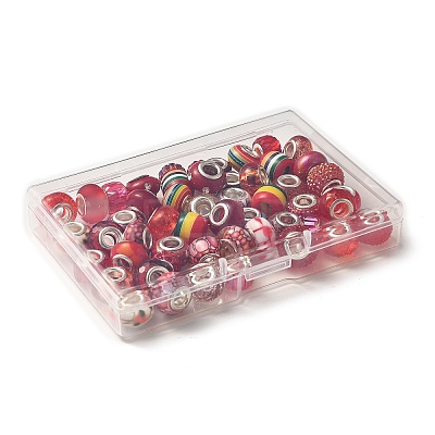 Acrylic & Resin & Polymer Clay Rhinestone European Beads FPDL-NB0001-05-1