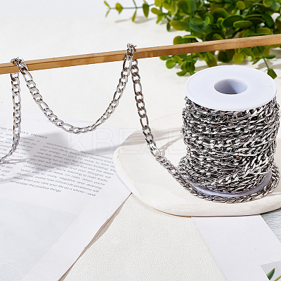 DIY Stainless Steel Figaro Chains Necklace/Bracelets Making Kits DIY-BBC0002-43-1