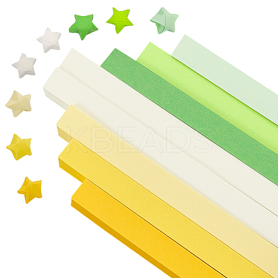 2 Bags 2 Styles Luminous Lucky Star Origami Paper DIY-WR0004-14A-1