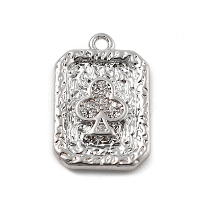 Brass Micro Pave Cubic Zirconia Pendants LS-KK-D283-30P-02-1