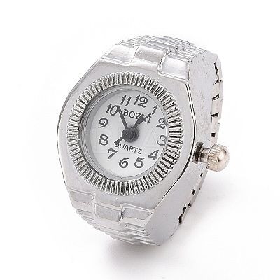 201 Stainless Steel Stretch Watchband Finger Ring Watches LS-WACH-G018-03P-01-1