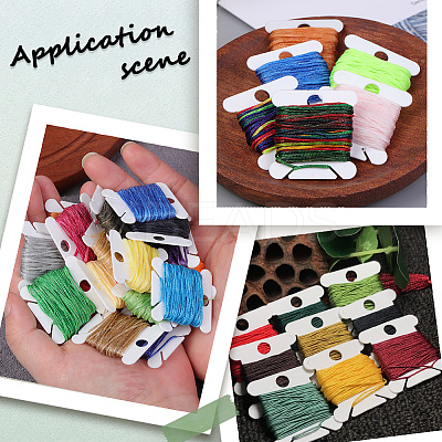 120Pcs 4 Colors Plastic Thread Winding Boards TOOL-CY0001-02-1