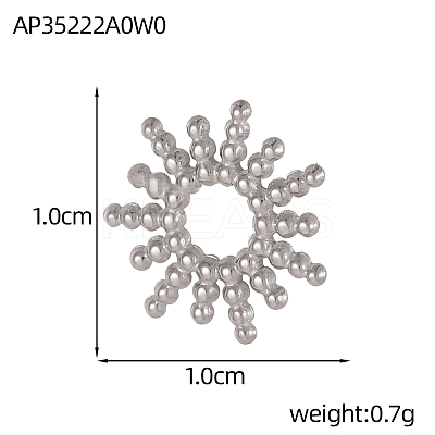 304 Stainless Steel Pendants STAS-OY005-58P-1