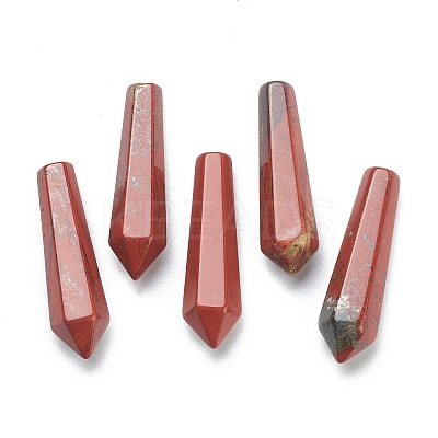 Natural Red Jasper Pointed Beads G-E490-C31-1