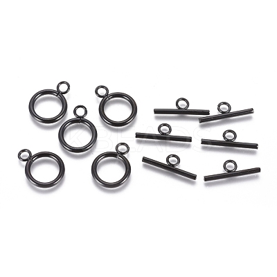 304 Stainless Steel Toggle Clasps STAS-G130-39B-1
