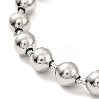 Tarnish Resistant 304 Stainless Steel Ball Chain Necklace & Bracelet Set STAS-D181-02P-01A-1