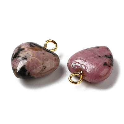 Natural Rhodonite Pendants G-E603-01G-05-1