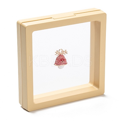 Square Transparent PE Thin Film Suspension Jewelry Display Box CON-D009-01A-01-1