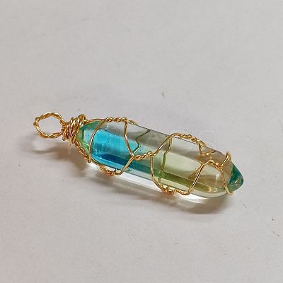 Glass Pendants PALLOY-CJ00013-03-1