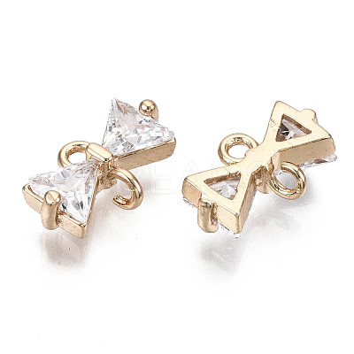 Brass Micro Pave Cubic Zirconia Links Connectors KK-R111-060-1