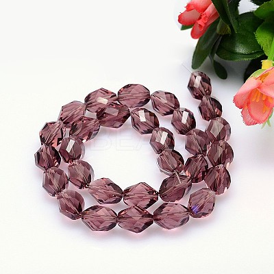Faceted Polyhedron Imitation Austrian Crystal Bead Strands G-M190-13x10mm-11A-1