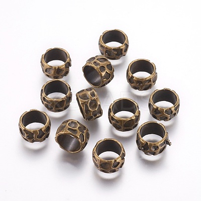 Rondelle Tibetan Style Alloy Beads MLF10982Y-NF-1