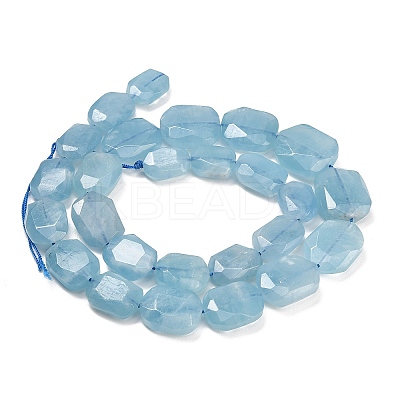 Natural Aquamarine Graduated Beads Strands G-B178-H01-01-1
