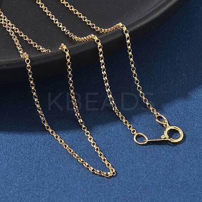 1/20 14K Gold Filled Rolo Chain Necklaces for Women Men NJEW-Z068-09G-1