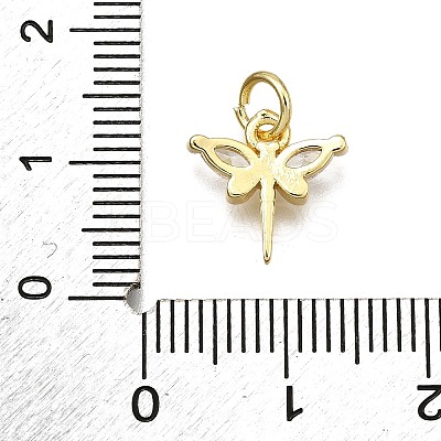 Rack Plating Brass Micro Pave Cubic Zirconia Pendants KK-D343-12G-1