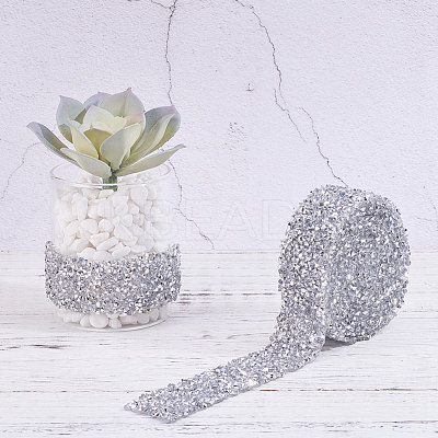 Glitter Resin Hotfix Rhinestone(Hot Melt Adhesive On The Back) OCOR-WH0052-01F-1