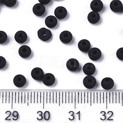 Frosted Colours Glass Beads SEED-S040-03A-01-1