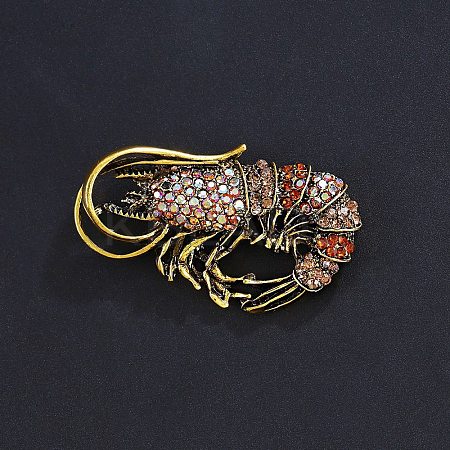 Alloy Rhinestone Brooch LS-JEWB-K027-04A-AG-1
