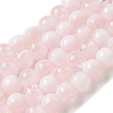 Crackle Glass Beads Strands GLAA-U001-8mm-12-1